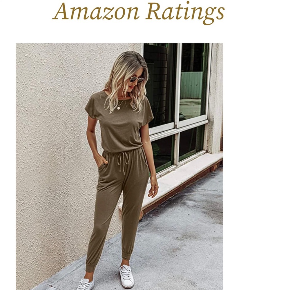 “Celebrity Favorite” jumpsuit Brown M